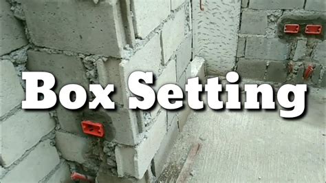 how to set electrical box in concrete block wall|mounting electrical boxes to concrete.